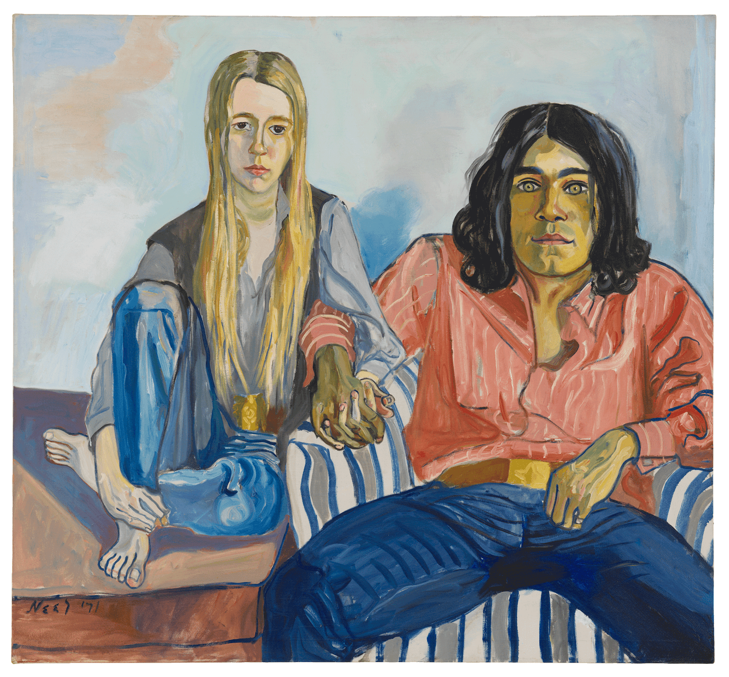 alice neel black and white drawings